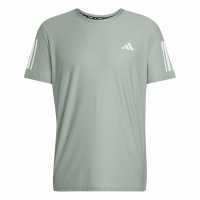 Adidas Мъжка Риза Own The Run T-Shirt Mens Сребърно зелено 