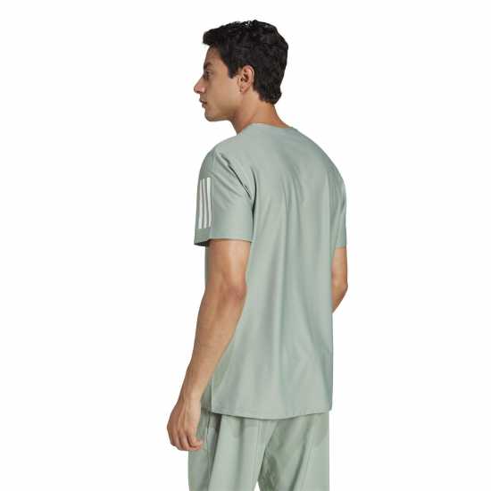 Adidas Мъжка Риза Own The Run T-Shirt Mens Сребърно зелено 