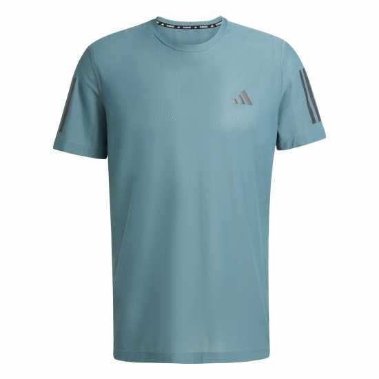 Adidas Мъжка Риза Own The Run T-Shirt Mens Preloved Teal Мъжки дрехи за бягане