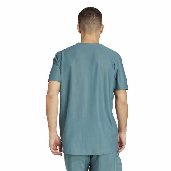 Adidas Мъжка Риза Own The Run T-Shirt Mens Preloved Teal Мъжки дрехи за бягане