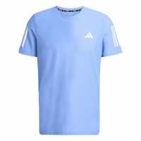 Adidas Мъжка Риза Own The Run T-Shirt Mens Blue Fusion Мъжки дрехи за бягане