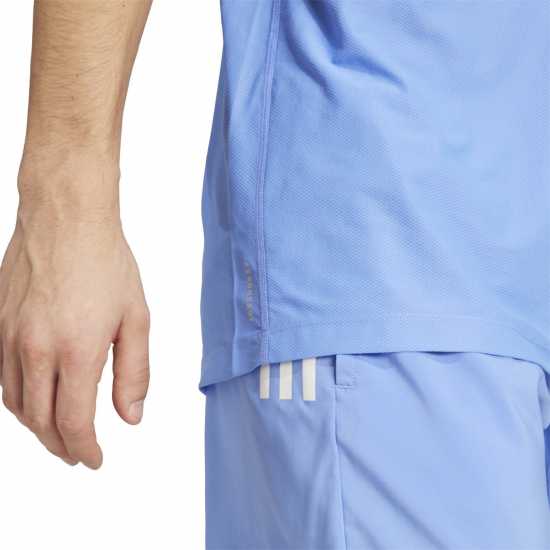 Мъжки дрехи за бягане Adidas Мъжка Риза Own The Run T-Shirt Mens Blue Fusion Adidas Мъжка Риза Own The Run T-Shirt Mens Blue Fusion Мъжки дрехи за бягане