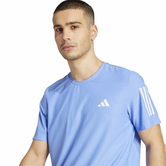 Мъжки дрехи за бягане Adidas Мъжка Риза Own The Run T-Shirt Mens Blue Fusion Adidas Мъжка Риза Own The Run T-Shirt Mens Blue Fusion Мъжки дрехи за бягане