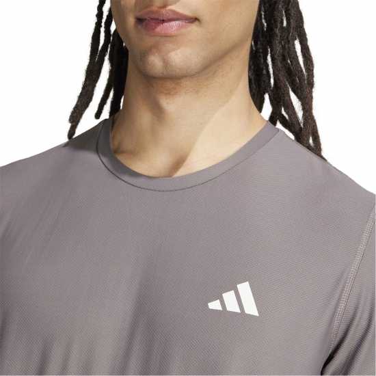 Adidas Мъжка Риза Own The Run T-Shirt Mens Charcoal 