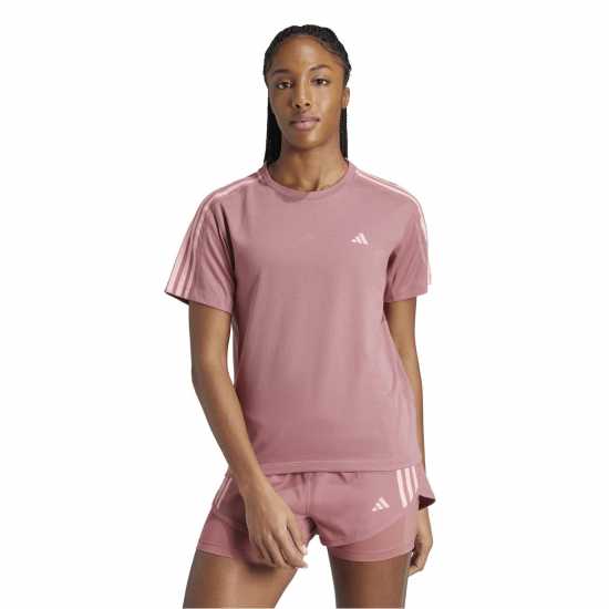 Adidas Own The Run Three-Stripe T-Shirt Womens  