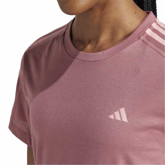 Adidas Own The Run Three-Stripe T-Shirt Womens  