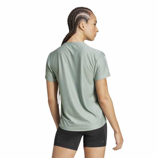 Adidas Own The Run T-Shirt Womens Сребърно зелено Атлетика