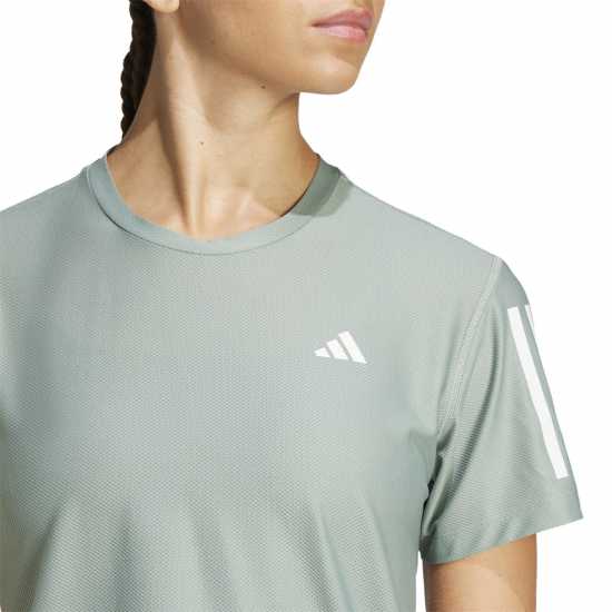 Adidas Own The Run T-Shirt Womens Сребърно зелено Атлетика