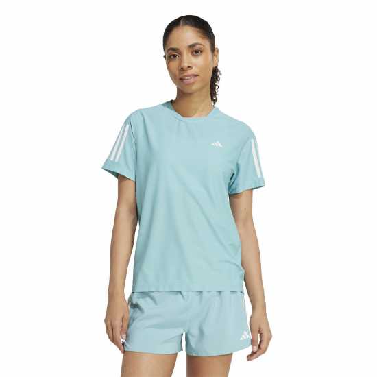 Adidas Own The Run T-Shirt Womens Mint Ton Дамски дрехи за бягане