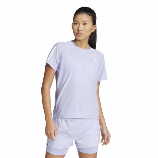 Adidas Own The Run T-Shirt Womens Виолетов оттенък Атлетика