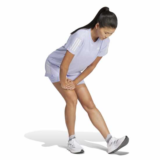 Adidas Own The Run T-Shirt Womens Виолетов оттенък Атлетика