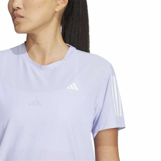 Adidas Own The Run T-Shirt Womens Виолетов оттенък Атлетика