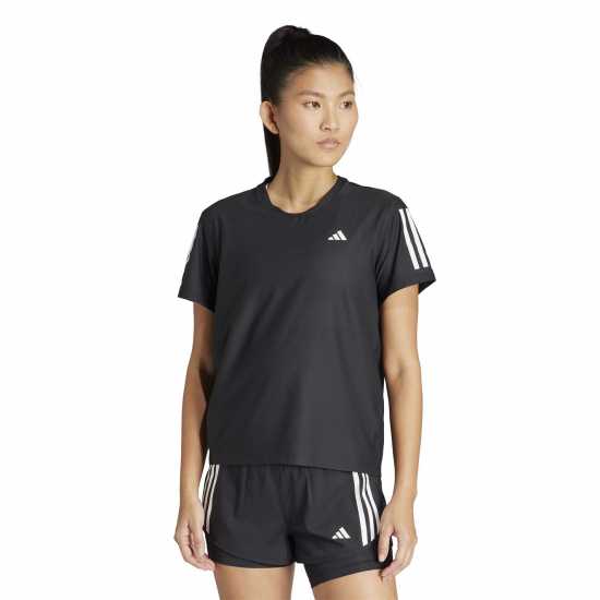 Adidas Own The Run T-Shirt Womens Черно Атлетика