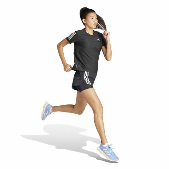 Adidas Own The Run T-Shirt Womens Черно Атлетика