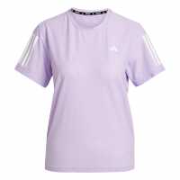 Adidas Own The Run T-Shirt Womens Powder Plum Дамски дрехи за бягане