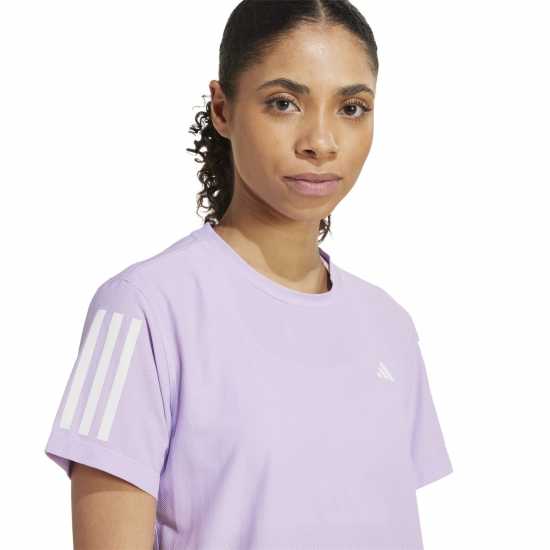 Дамски дрехи за бягане Adidas Own The Run T-Shirt Womens Powder Plum Adidas Own The Run T-Shirt Womens Powder Plum Дамски дрехи за бягане