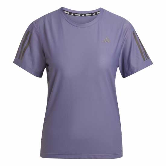 Adidas Own The Run T-Shirt Womens violet Дамски дрехи за бягане