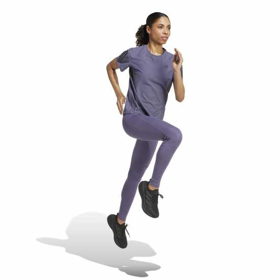 Adidas Own The Run T-Shirt Womens violet Дамски дрехи за бягане