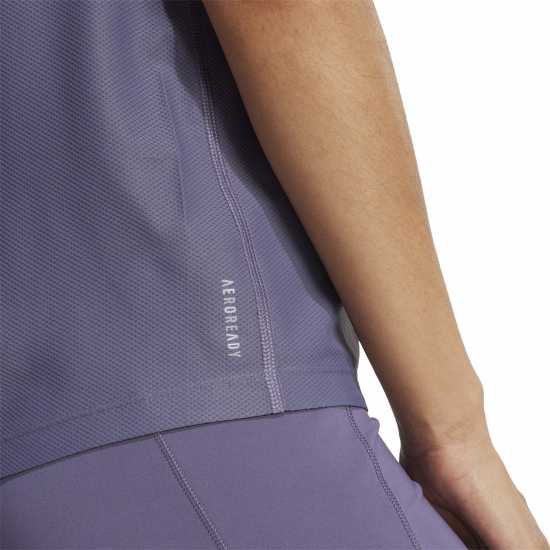 Adidas Own The Run T-Shirt Womens violet Дамски дрехи за бягане