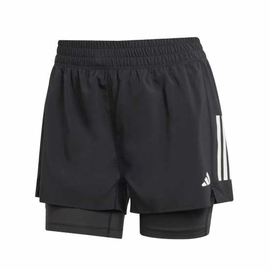 Adidas Дамски Шорти Own The Run 2-In-1 Running Shorts Womens Черно Дамски клинове за фитнес