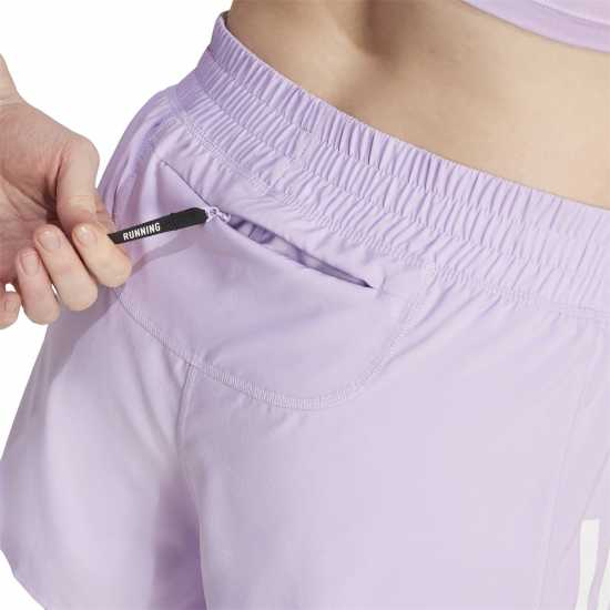 Adidas Дамски Шорти Own The Run 2-In-1 Running Shorts Womens Powder Plum Дамски клинове за фитнес
