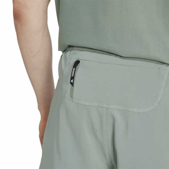 Adidas Мъжки Шорти За Бягане Own The Run 2-In-1 Running Shorts Mens Сребърно зелено Атлетика