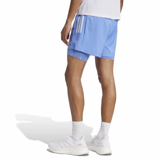 Мъжки дрехи за бягане Adidas Мъжки Шорти За Бягане Own The Run 2-In-1 Running Shorts Mens Blue Fusion Adidas Мъжки Шорти За Бягане Own The Run 2-In-1 Running Shorts Mens Blue Fusion Мъжки дрехи за бягане