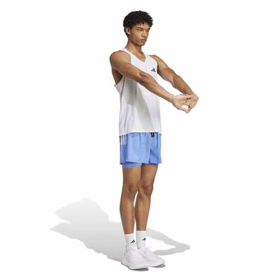 Мъжки дрехи за бягане Adidas Мъжки Шорти За Бягане Own The Run 2-In-1 Running Shorts Mens Blue Fusion Adidas Мъжки Шорти За Бягане Own The Run 2-In-1 Running Shorts Mens Blue Fusion Мъжки дрехи за бягане