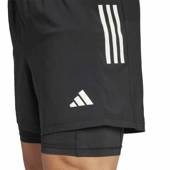 Adidas Мъжки Шорти За Бягане Own The Run 2-In-1 Running Shorts Mens Черно Атлетика