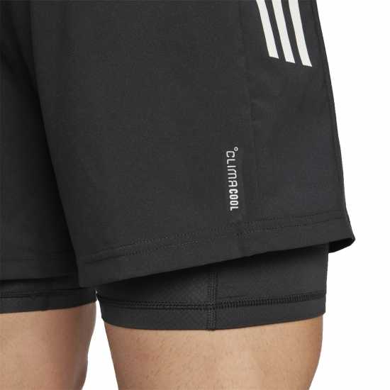 Adidas Мъжки Шорти За Бягане Own The Run 2-In-1 Running Shorts Mens Черно Атлетика