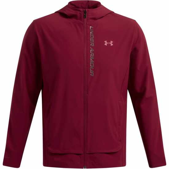 Under Armour Armour Outrun The Storm Jacket Running Mens Червено Мъжки якета и палта