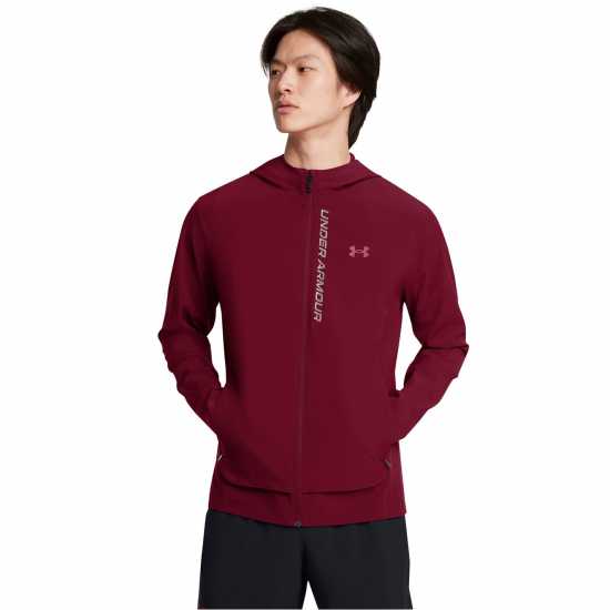 Under Armour Armour Outrun The Storm Jacket Running Mens Червено Мъжки якета и палта