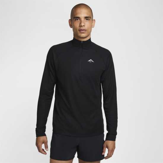 Nike Trail Long Sleeve Mid Layer T-Shirt Черно/Бяло Атлетика