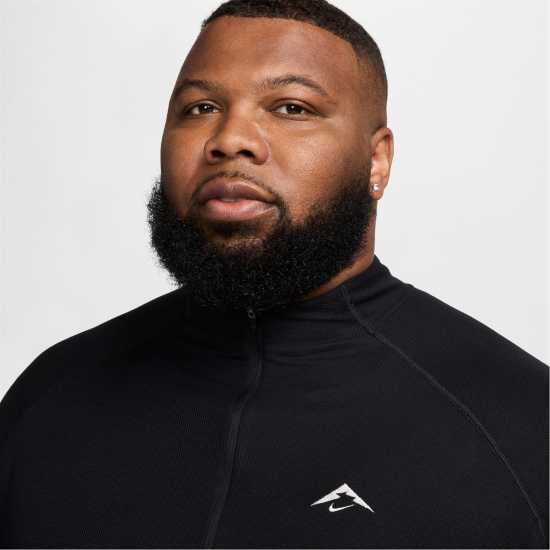 Nike Trail Long Sleeve Mid Layer T-Shirt Черно/Бяло Атлетика