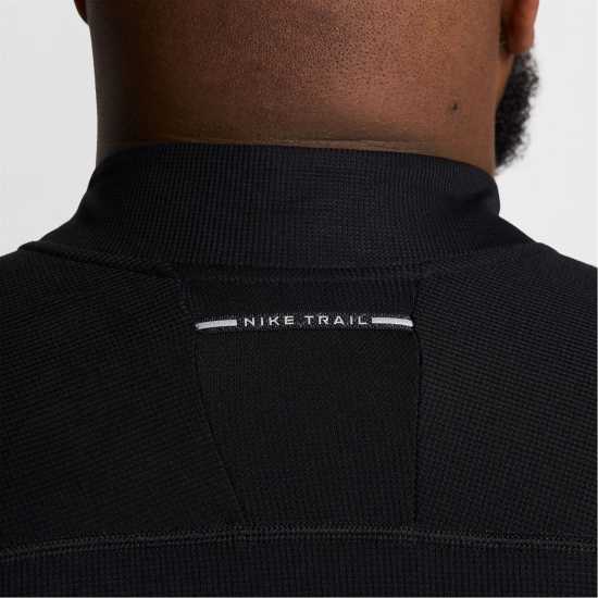 Nike Trail Long Sleeve Mid Layer T-Shirt Черно/Бяло Атлетика
