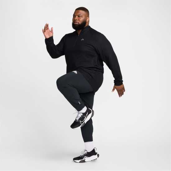 Nike Trail Long Sleeve Mid Layer T-Shirt Черно/Бяло Атлетика