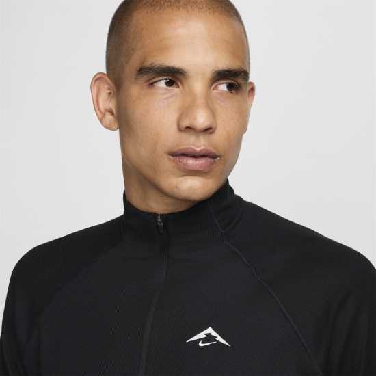 Nike Trail Long Sleeve Mid Layer T-Shirt Черно/Бяло Атлетика