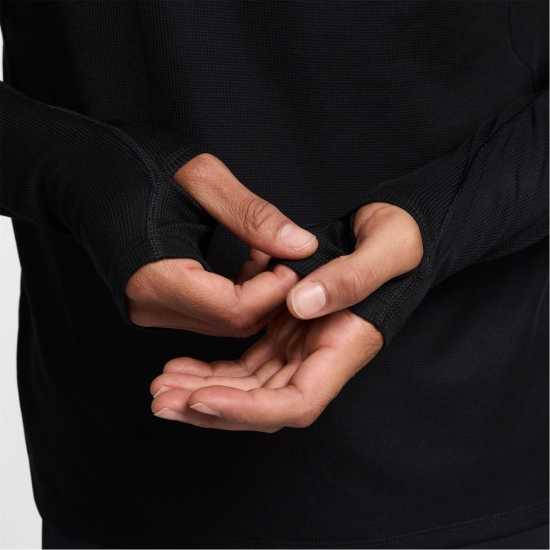 Nike Trail Long Sleeve Mid Layer T-Shirt Черно/Бяло Атлетика