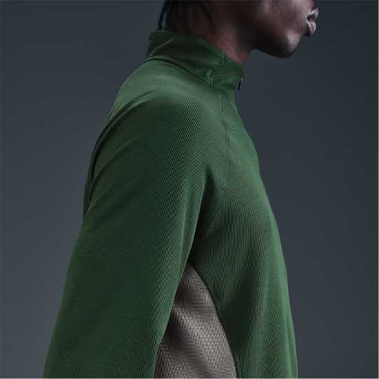 Nike Trail Long Sleeve Mid Layer T-Shirt Fir/Clay Grn Атлетика