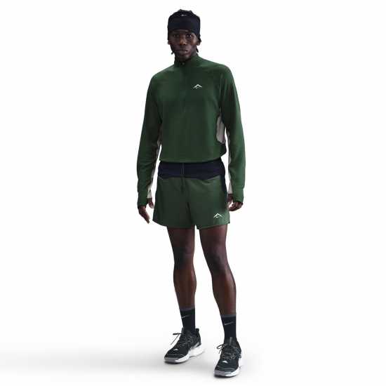 Nike Trail Long Sleeve Mid Layer T-Shirt Fir/Clay Grn Атлетика