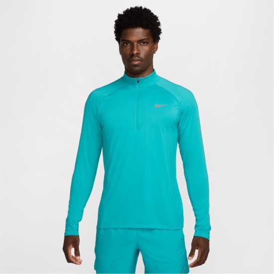 Nike Мъжко Горнище Полу-Цип Stride Half Zip Top Mens Прахав катран Атлетика