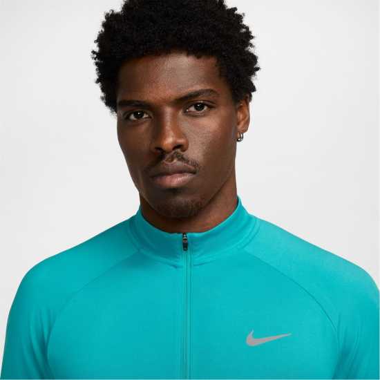 Nike Мъжко Горнище Полу-Цип Stride Half Zip Top Mens Прахав катран Атлетика