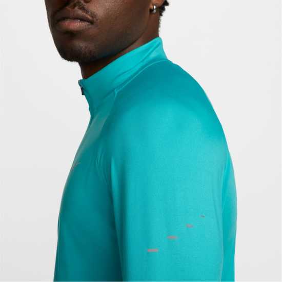 Nike Мъжко Горнище Полу-Цип Stride Half Zip Top Mens Прахав катран Атлетика