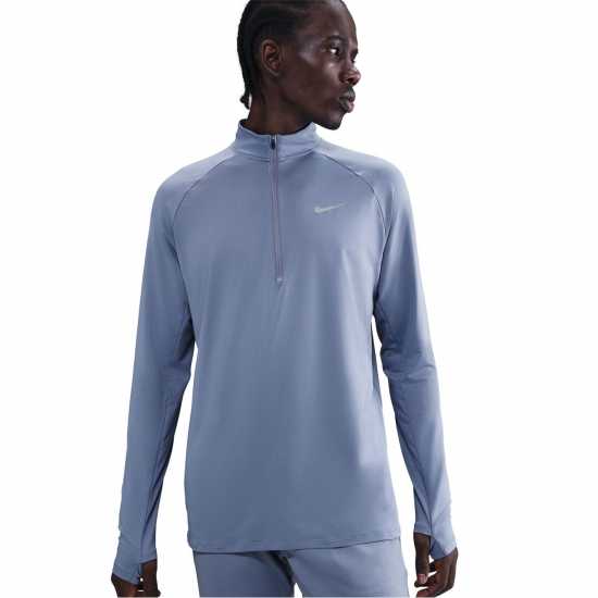 Nike Мъжко Горнище Полу-Цип Stride Half Zip Top Mens World Indigo Атлетика