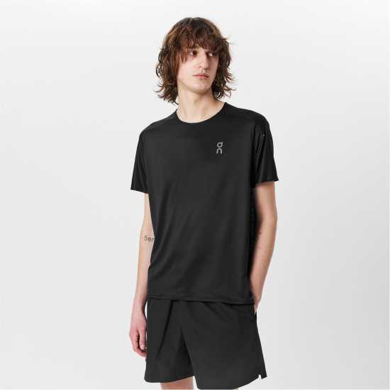 On Men's Short-Sleeve Performance Running Top Black Eclipse On Men's Short-Sleeve Performance Running Top Black Eclipse