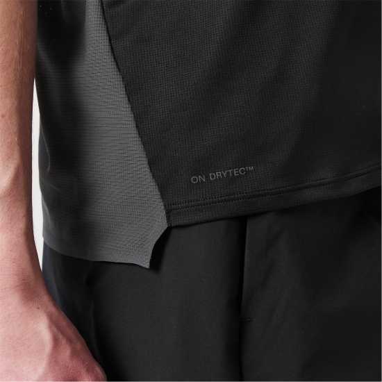 On Men's Short-Sleeve Performance Running Top Black Eclipse On Men's Short-Sleeve Performance Running Top Black Eclipse