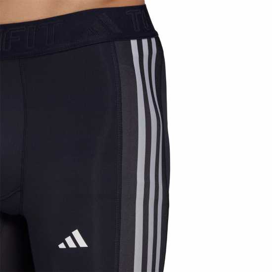 Adidas Мъжки Клин Techfit 3-Stripes Training Long Tights Mens  Мъжки дрехи за фитнес