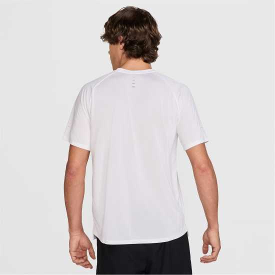 Nike Stride Short Sleeve Performance Tee Mens Бяло Атлетика