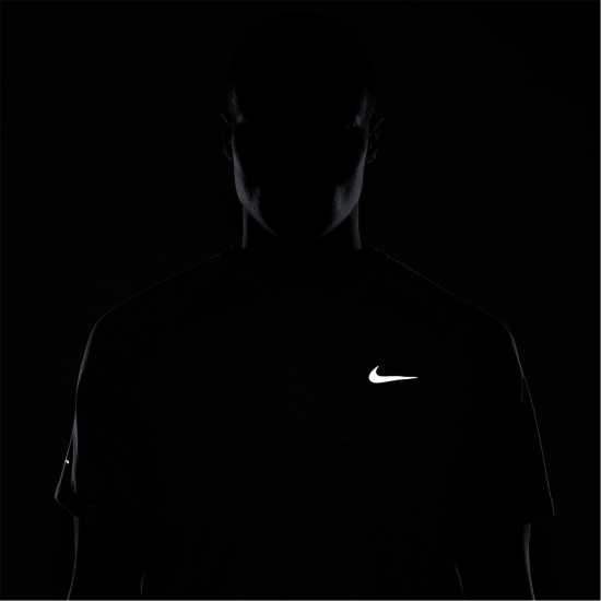 Nike Stride Short Sleeve Performance Tee Mens Димно сиво Атлетика