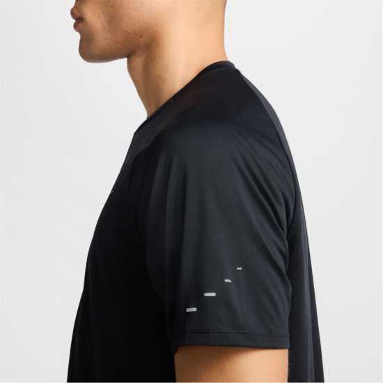 Nike Mens Nike Stride Short Sleeve Performance T-Shirt Черно 
